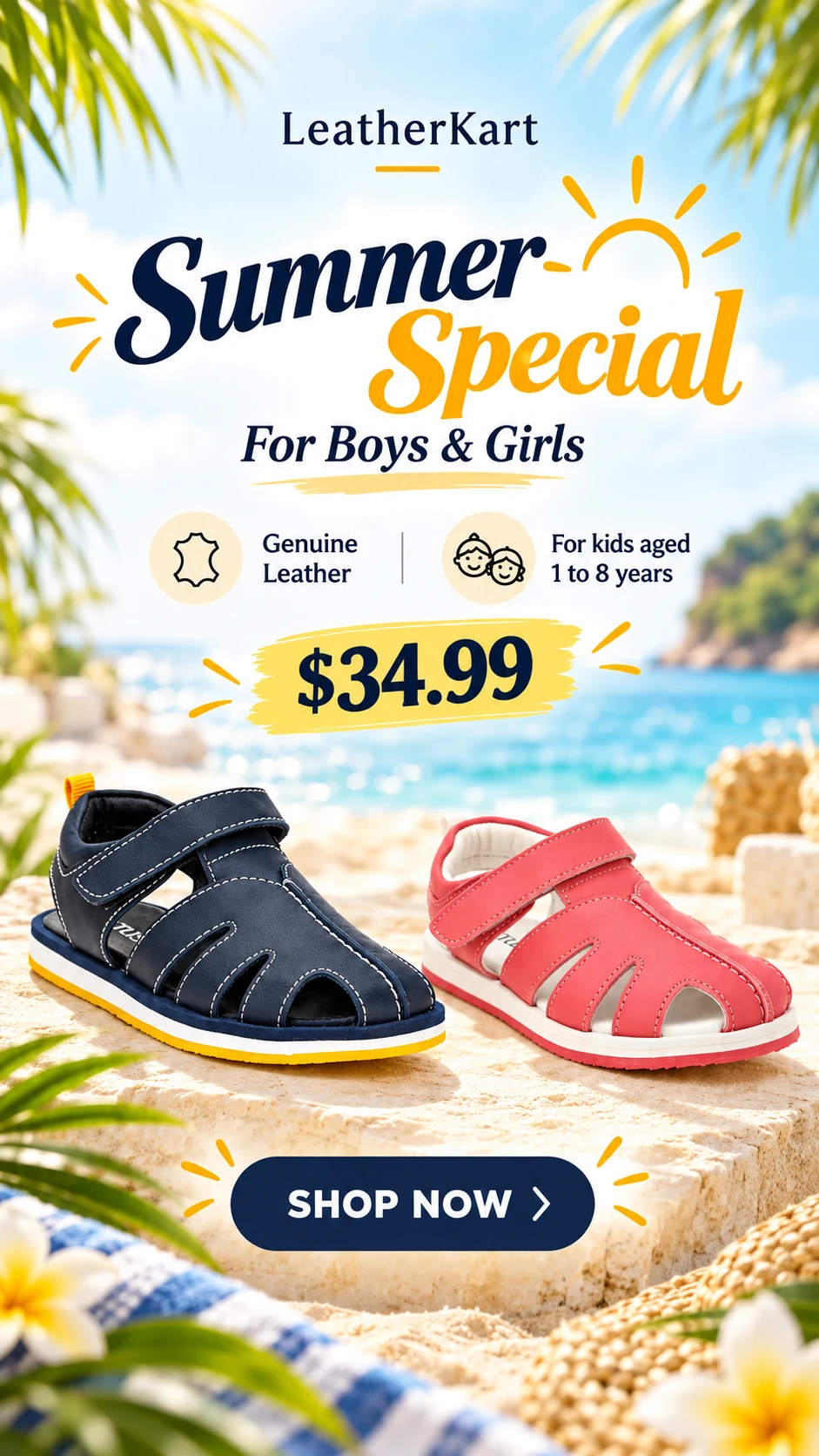 Leatherkart summer sandals special